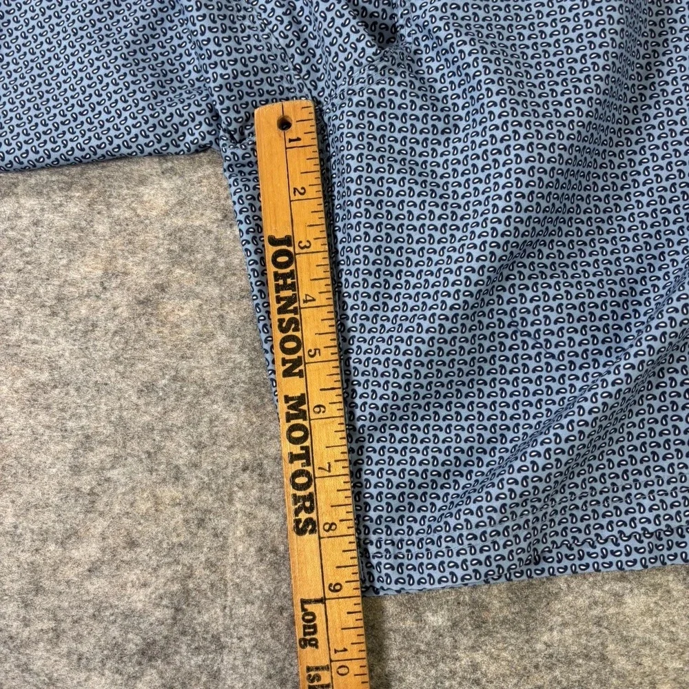 Nat Nast Swim Trunks Mens XL Blue Bathing Suit Elastic Waist Lined Shorts Print‎